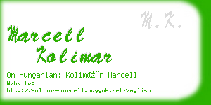 marcell kolimar business card